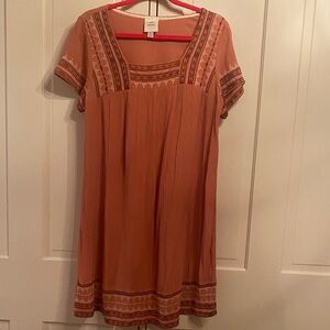 New without tags terra-cotta Short Sleeve Dress